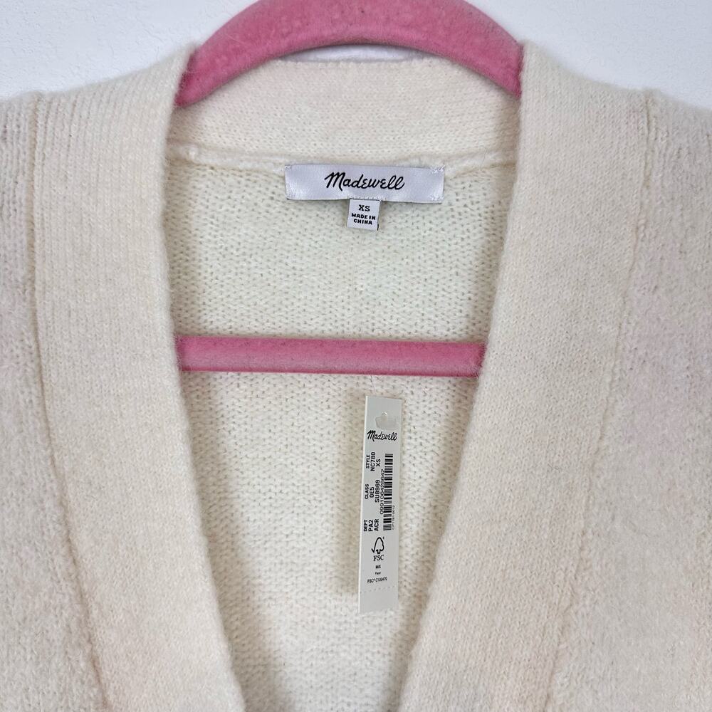 NWT Madewell Allston Double-Button‎ Cardigan Sweater in Colorblock Size XS - Picture 5 of 7
